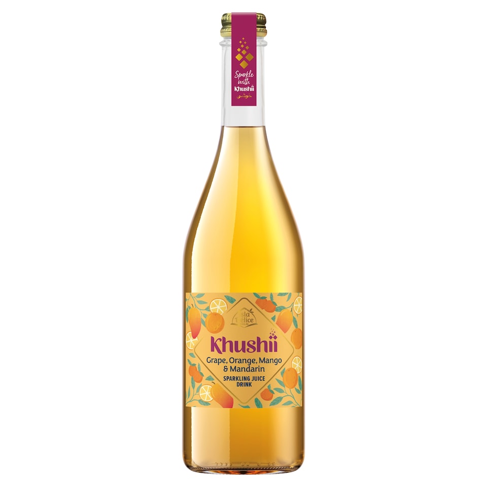 Isla Delice Khushii Grape Orange Mango & Mandarin Sparkling Juice Drink 750ml