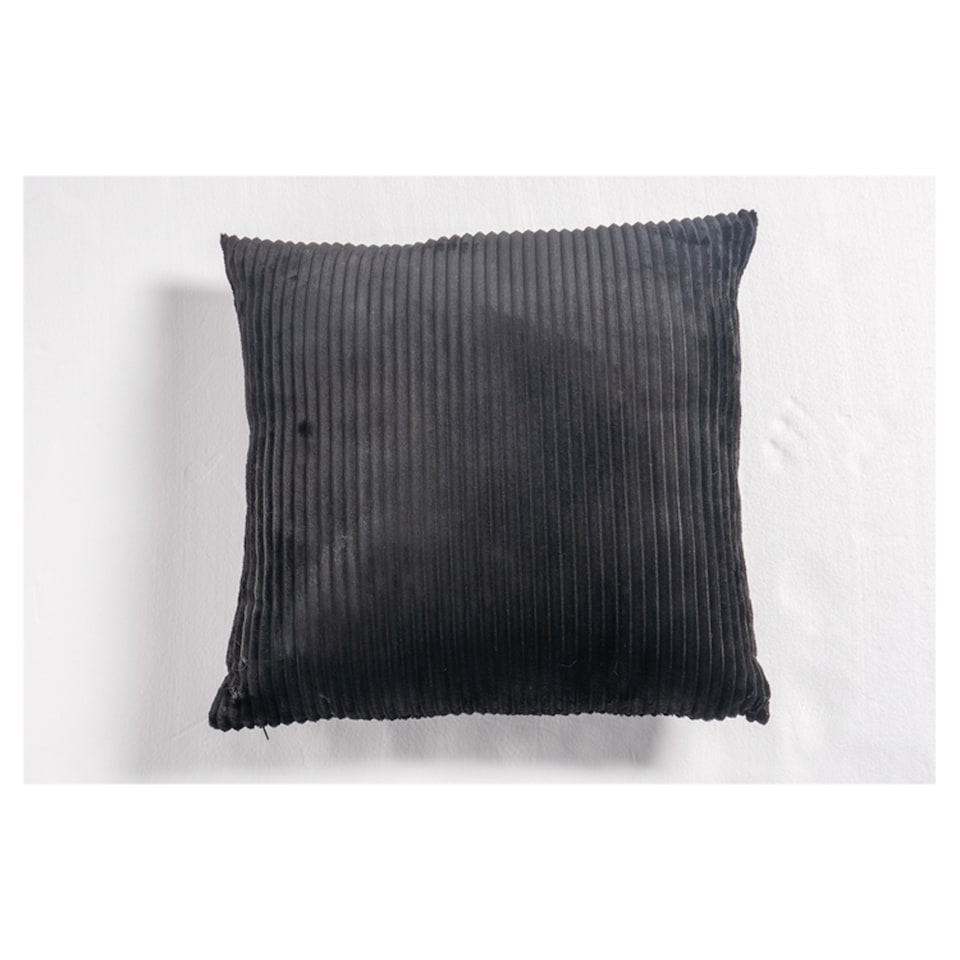 Tesco Black Jumbo Cord Cushion