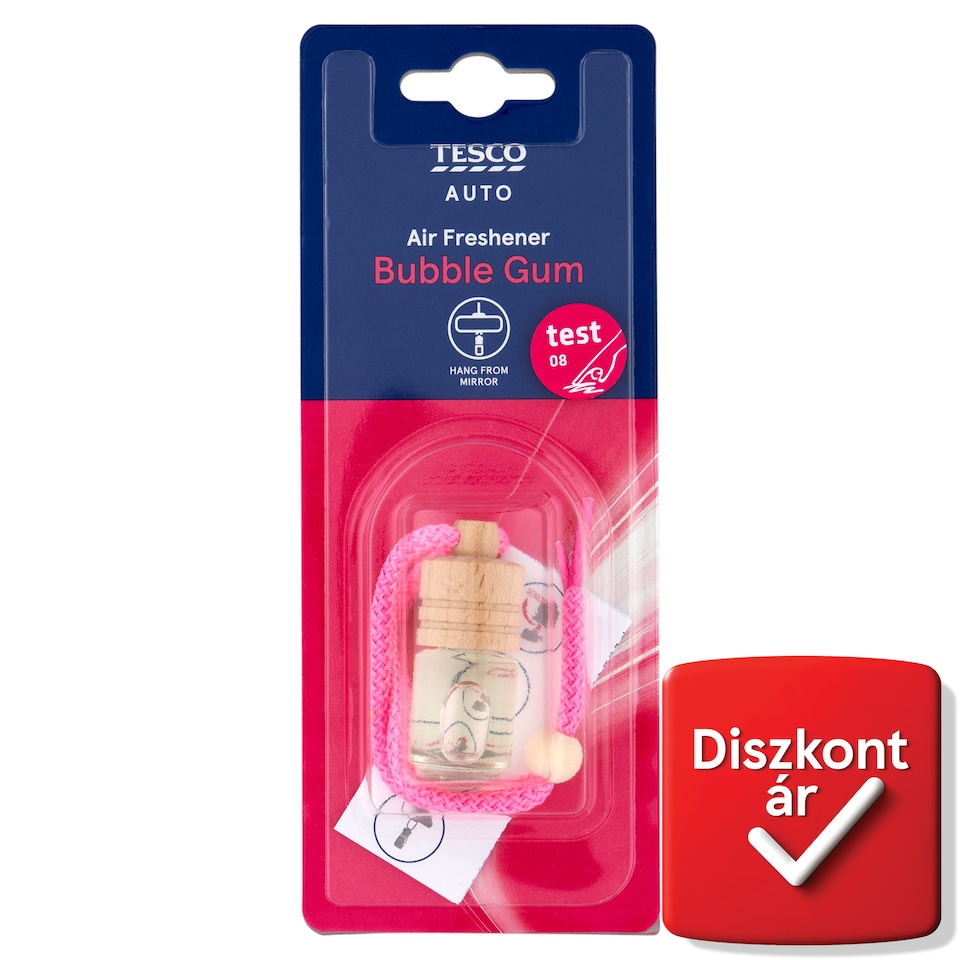 Tesco Auto Hanging Wooden Rágógumi légfrissítő 5 ml
