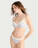 image 2 of F&F 2-Pack Lace Trim Ribbed Wired T-Shirt Bras in Grey