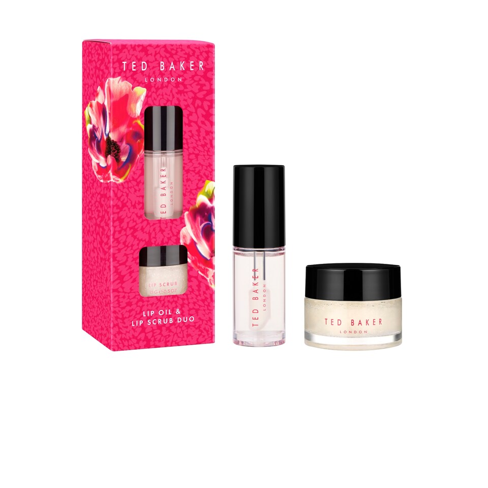 image 1 of Ted Baker Lip Oil & Lip Scrub Duo Gift Set.