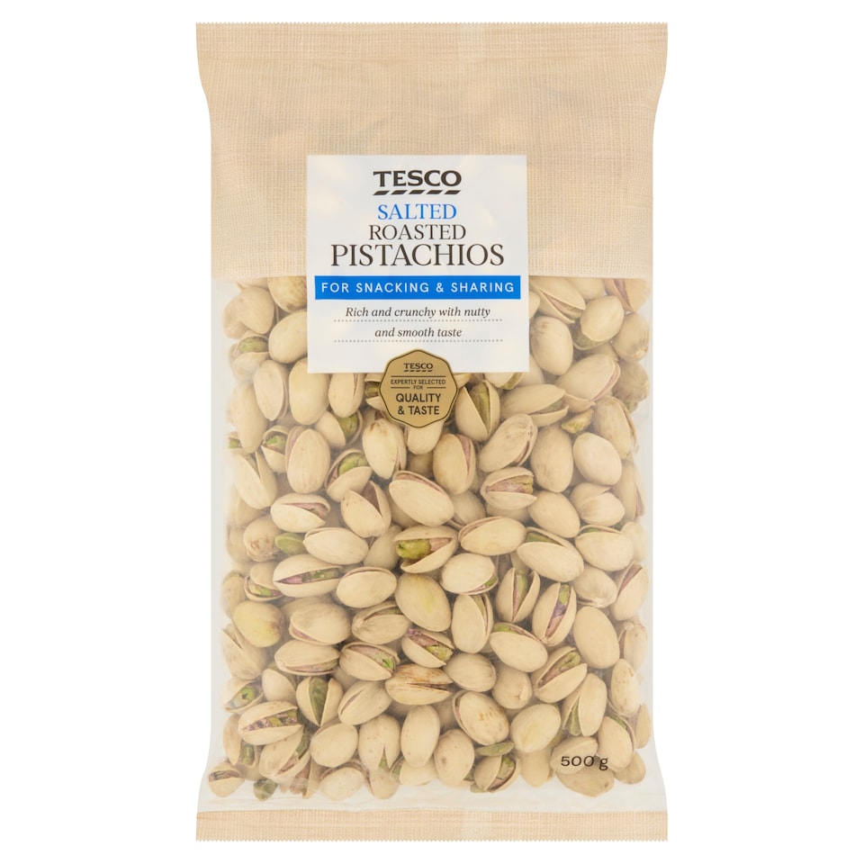 Tesco Pistácie ve skořápce pražené solené 500g
