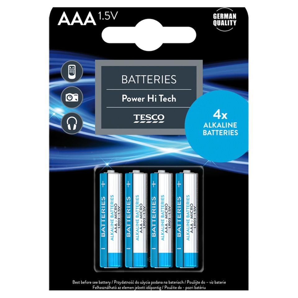 Tesco Hi Tech Battery "AAA" 4 pcs