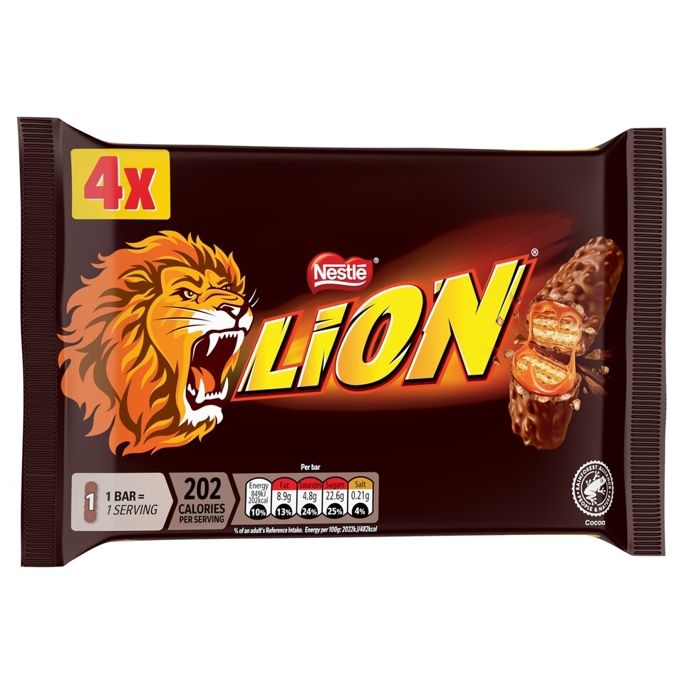 image 1 of Lion Milk Chocolate Bar Multipack 42g 4 Pack