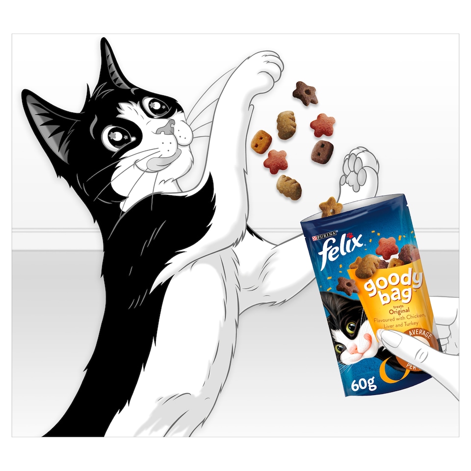 image 1 of Felix Goody Bag Cat Treats Original Mix 60G