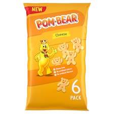 Pom-Bear Cheese Multipack Crisps 6x13g