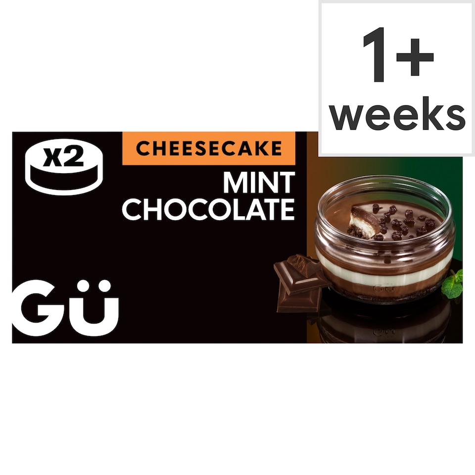 image 1 of Gu Mint Chocolate Cheesecake Dessert 2x84g