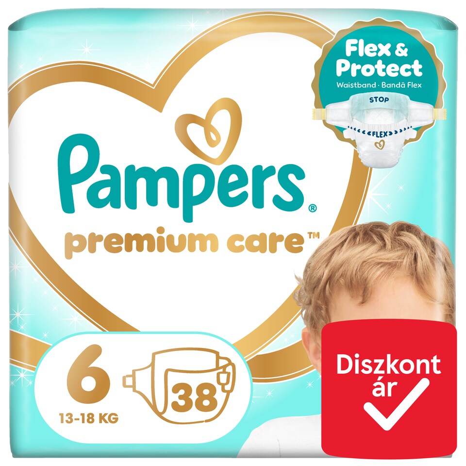 image 1 of Pampers Premium Care Size 6, 38 Nappies, 13kg-18kg
