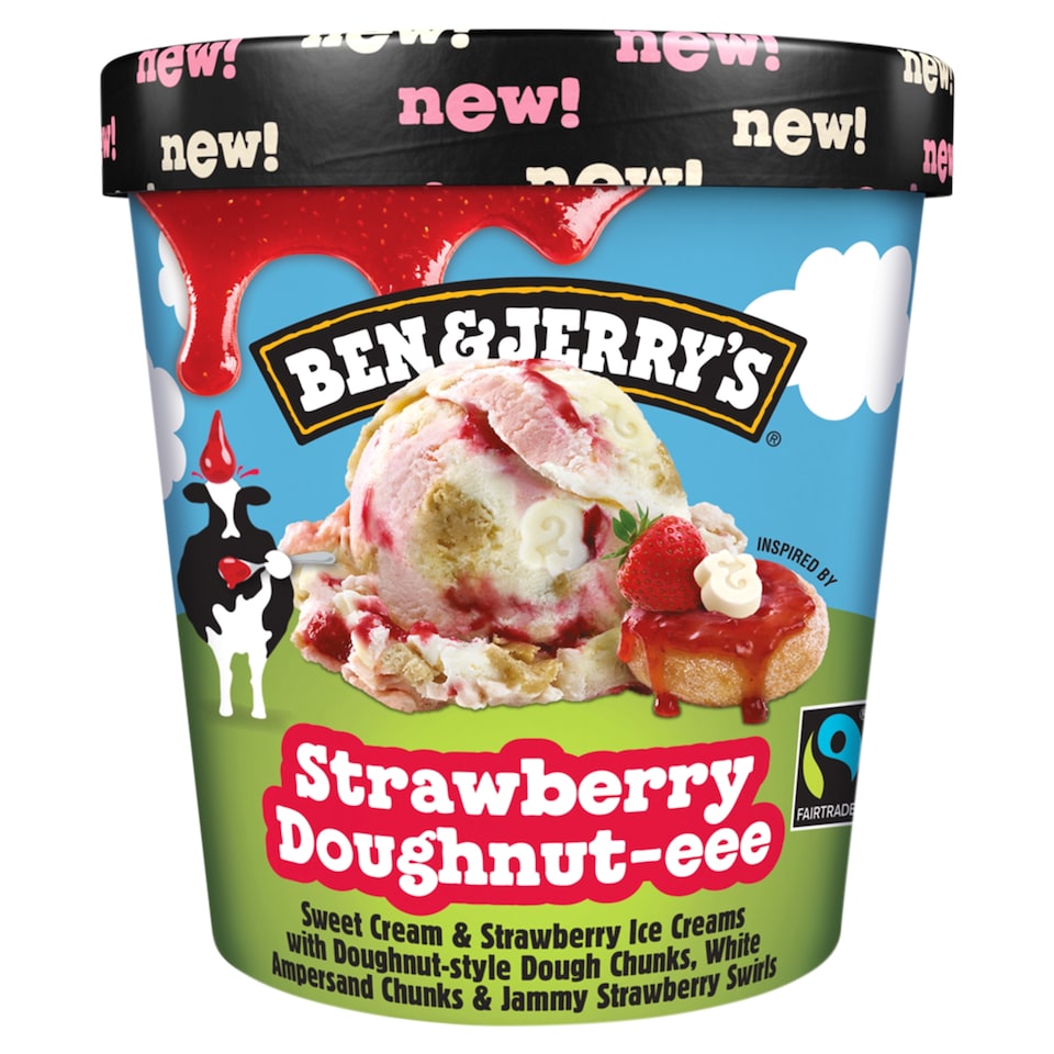 Obrázek 1 pro produkt Ben & Jerry's Strawberry Doughnut-eee 465ml