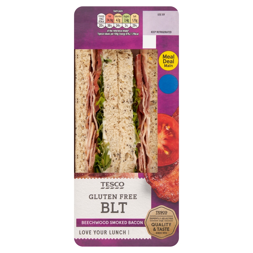 Tesco Gluten Free BLT Sandwich