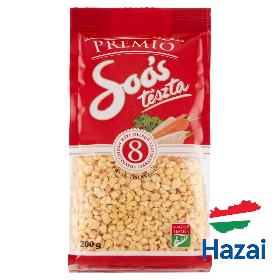 Soós Premio tarhonya házi jellegű 8 tojásos száraztészta 200 g