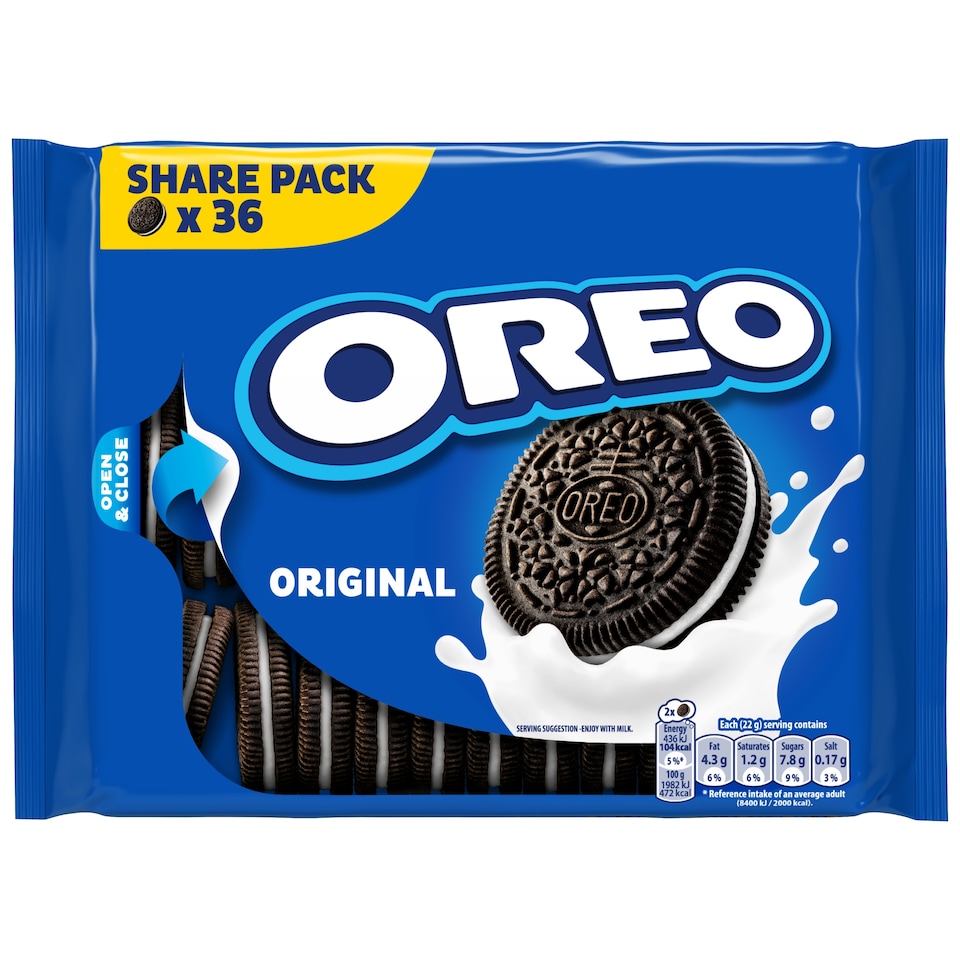 OREO Original Vanilla Flavour Filling Biscuits 396g