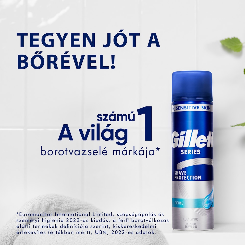 Gillette Series Hűsítő Borotvazselé Eukaliptusszal, 200ml 1. kép
