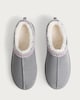 image 2 of F&F Knitted Trim Mule Slippers in Grey