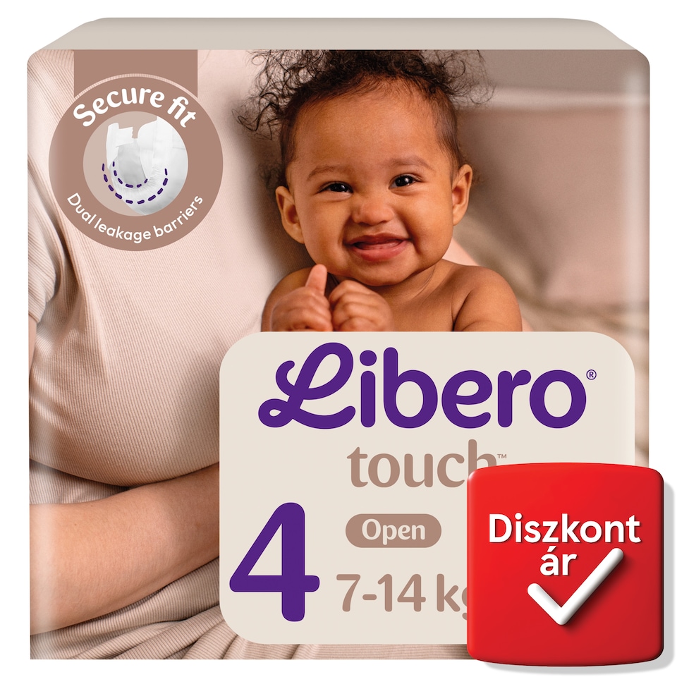Libero Touch pelenka, méret: 4, 7-14 kg, 36 db  1. kép