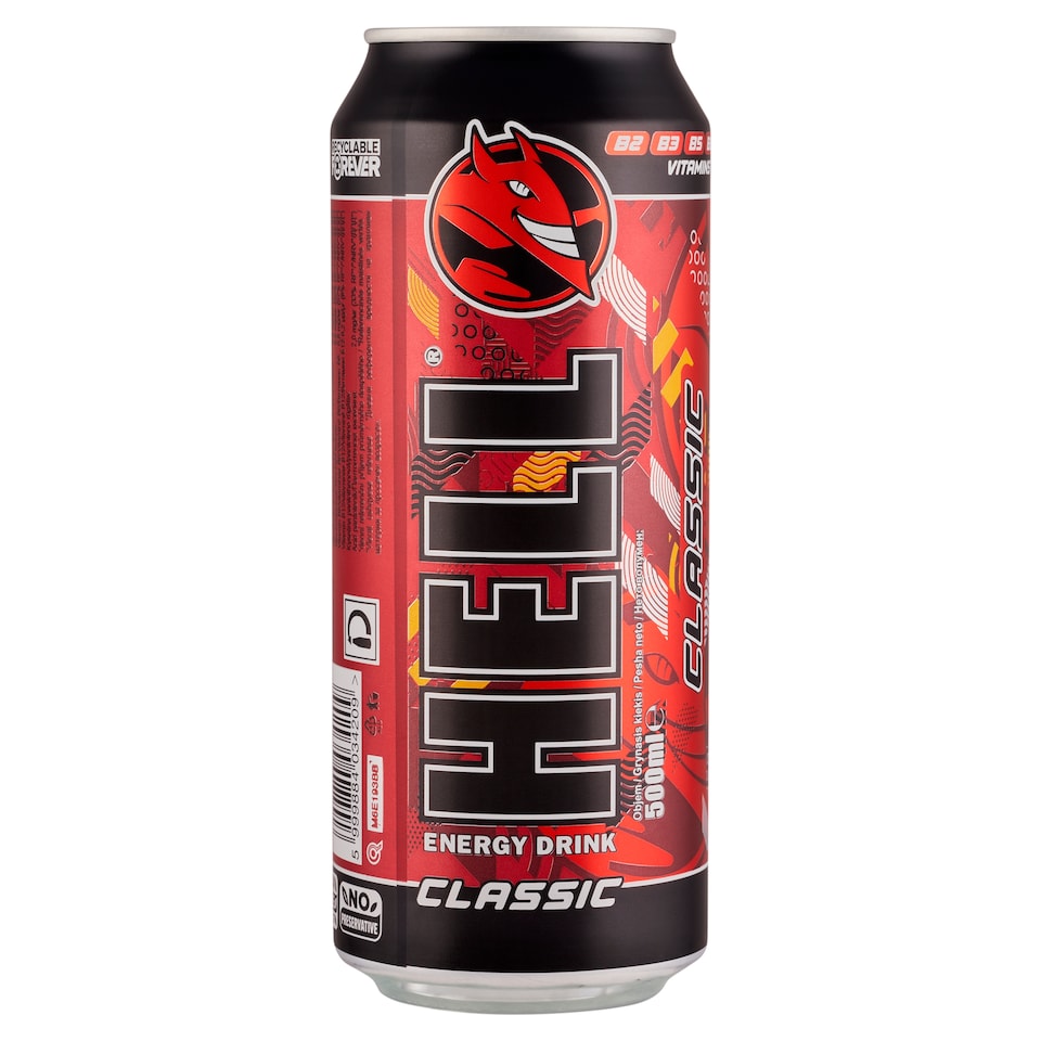 Obrázek 1 pro produkt Hell Classic sycený nealkoholický nápoj 500ml