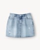 image 5 of F&F Pure Cotton Denim Mini Skirt in Blue