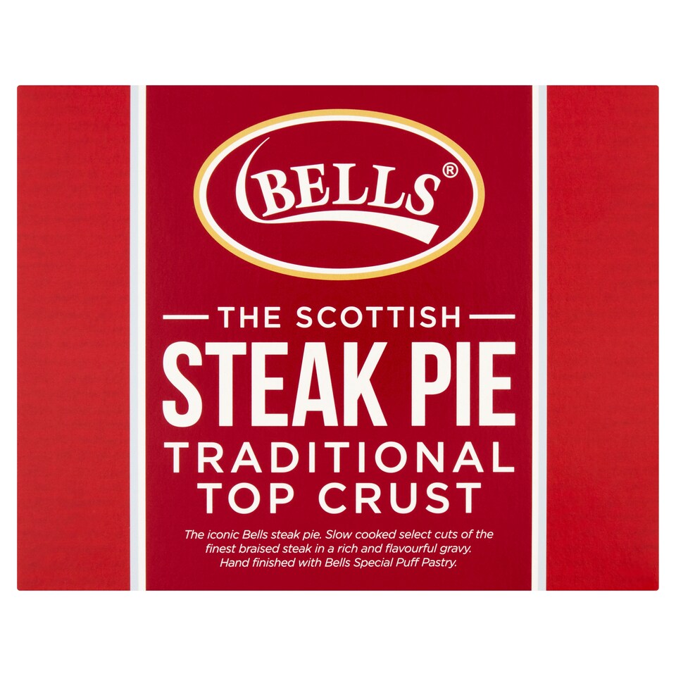 Bells Scotch Steak Pie Serves 2 371G