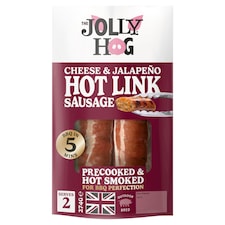 The Jolly Hog Cheddar & Jalapeno Hot Link  Sausage 274g