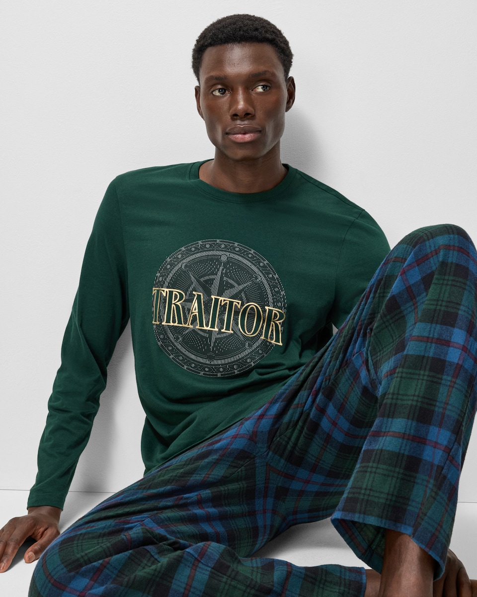image 1 of The Traitors Pure Cotton Matching Family Pyjama Set in Multi