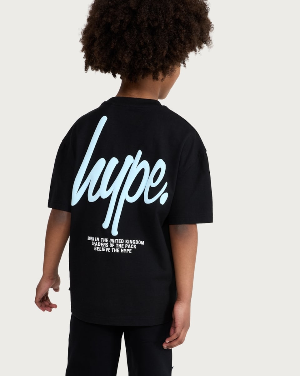 image 1 of Hype Pure Cotton Believe the Hype T-Shirt in Black