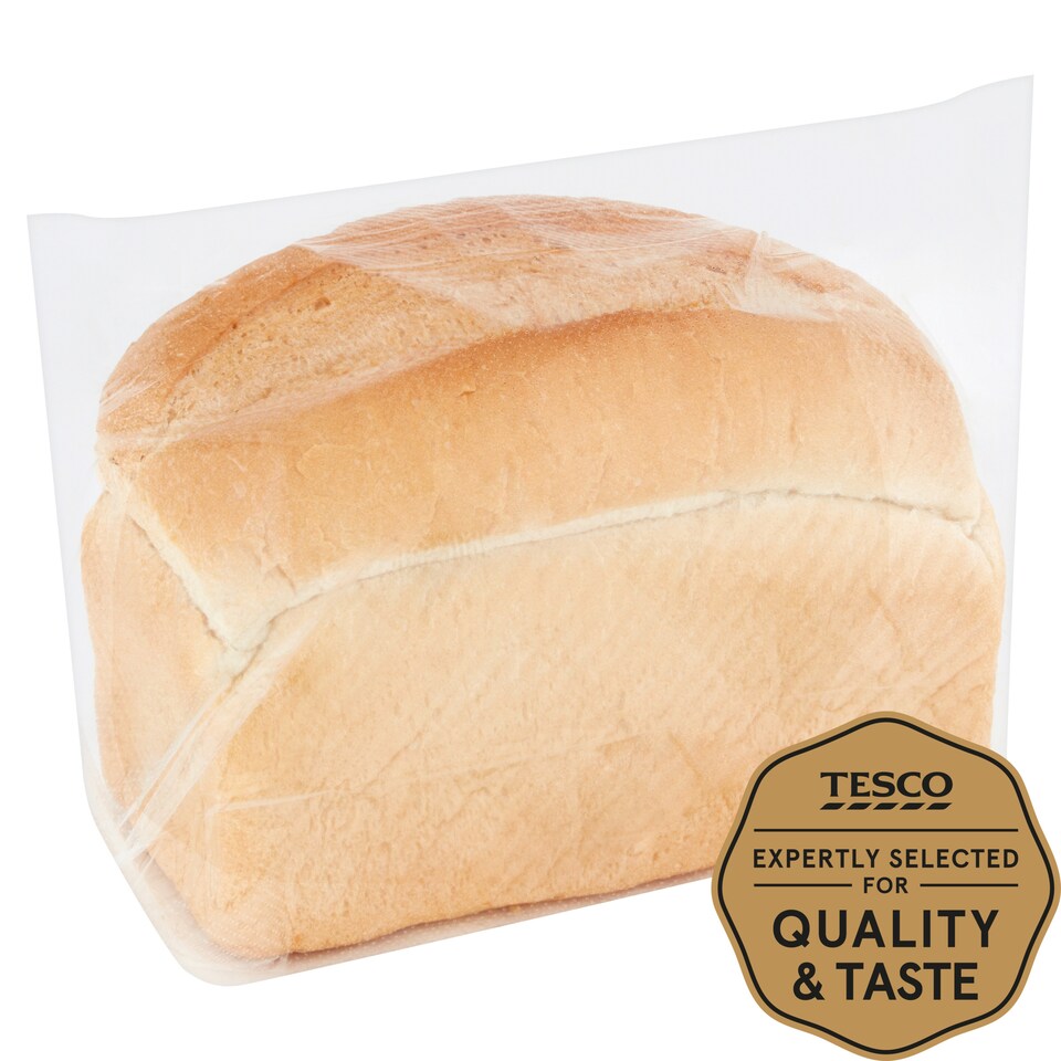 Tesco Crusty White Split Tin Bread 400G