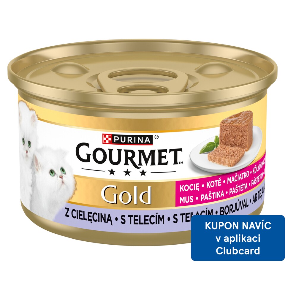 GOURMET Gold Kitten paštika s telecím 85g