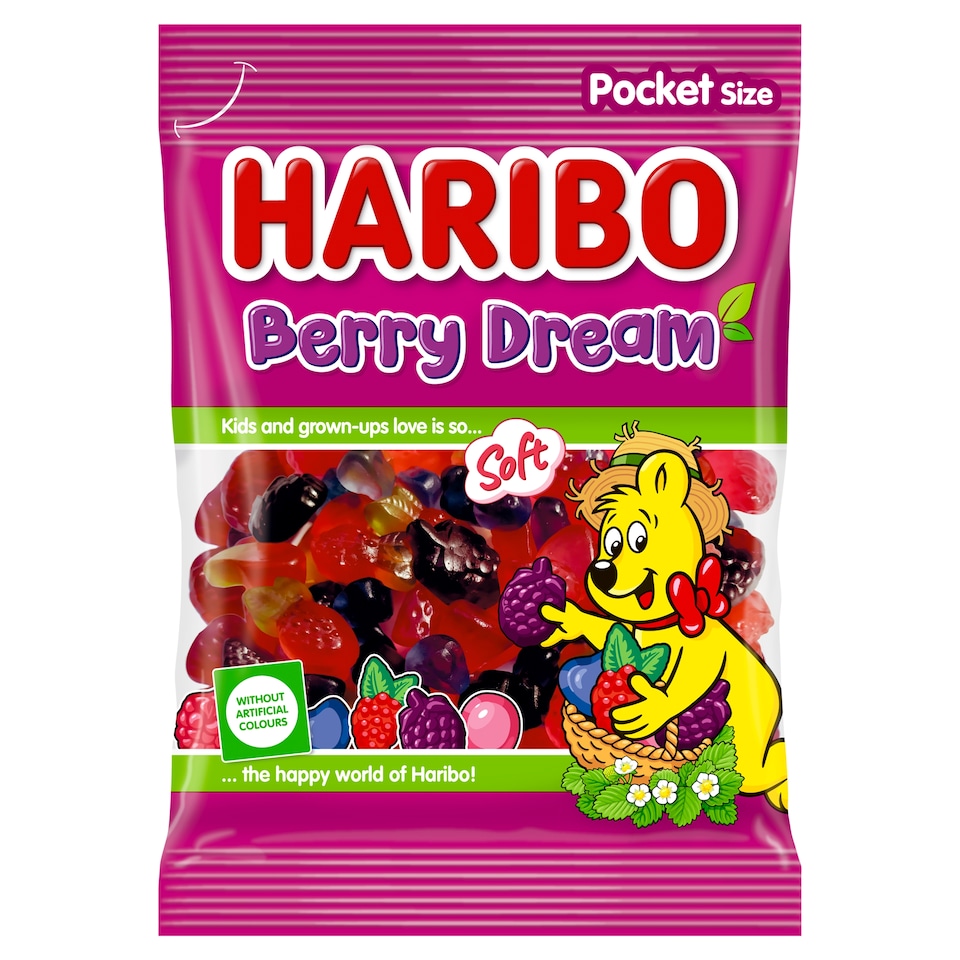 Haribo Berry Dream želé s ovocnou příchutí 80g