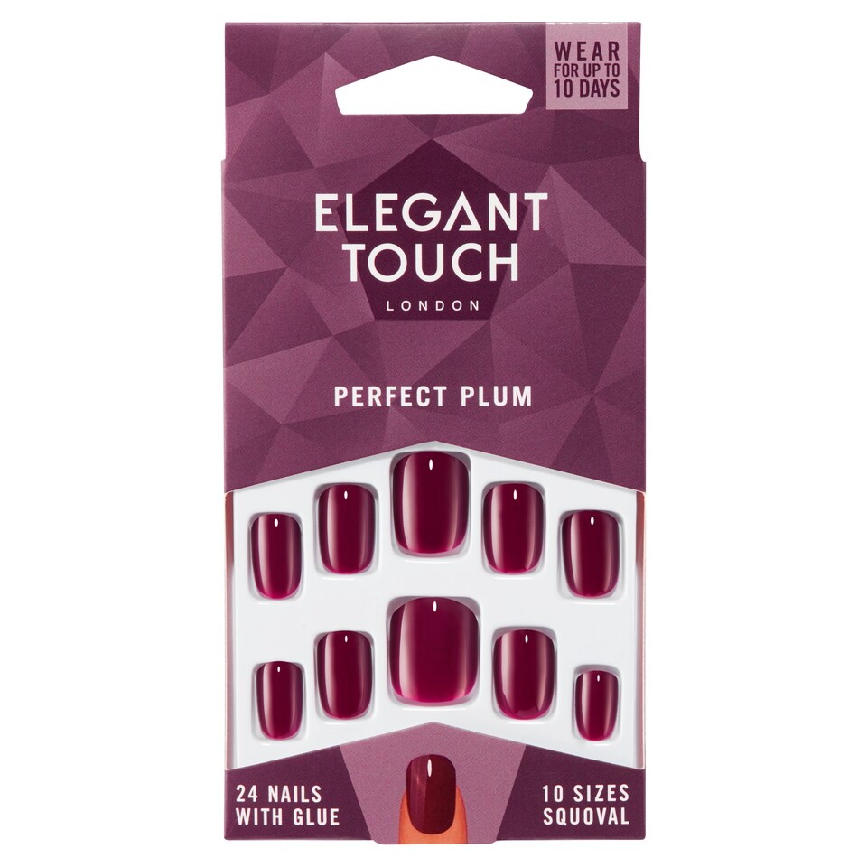 Elegant Touch False Nails Perfect Plum