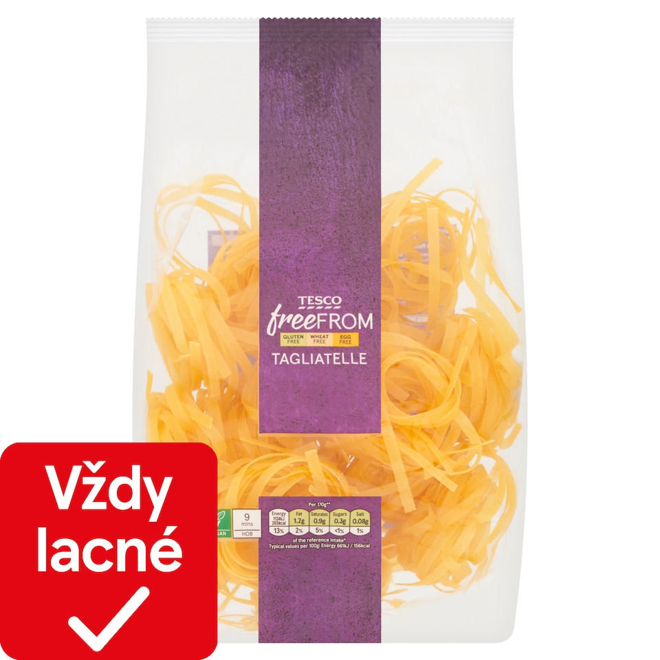 Tesco Free From Tagliatelle sušené bezvaječné cestoviny 250 g