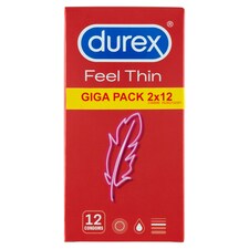 Durex Feel Thin Condoms 24 pcs