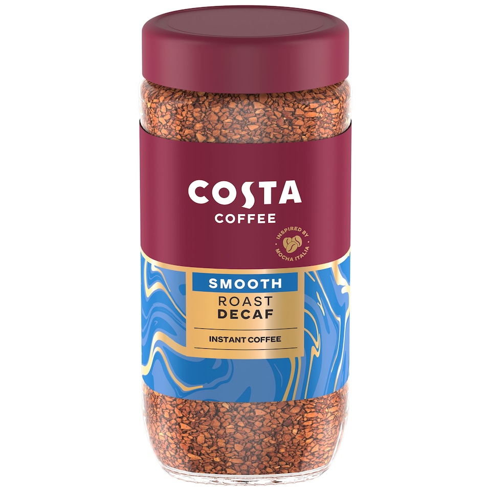 image 1 of Costa smooth decaf blend instant coffee 190g