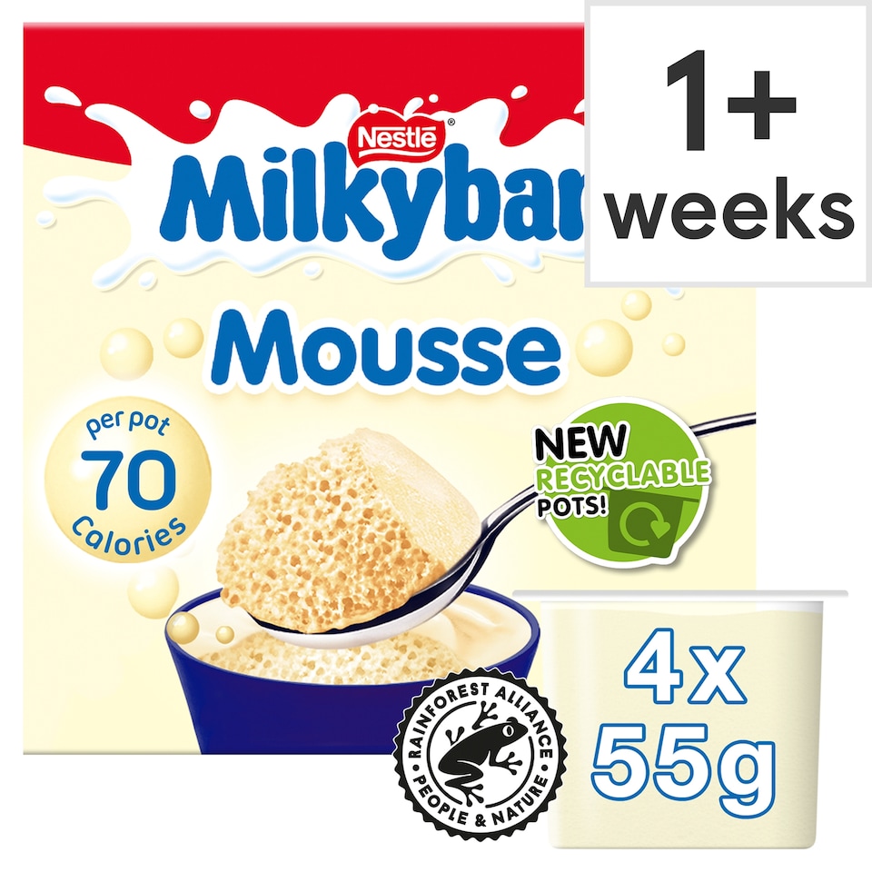 Nestle Milkybar Mousse 4 X55g