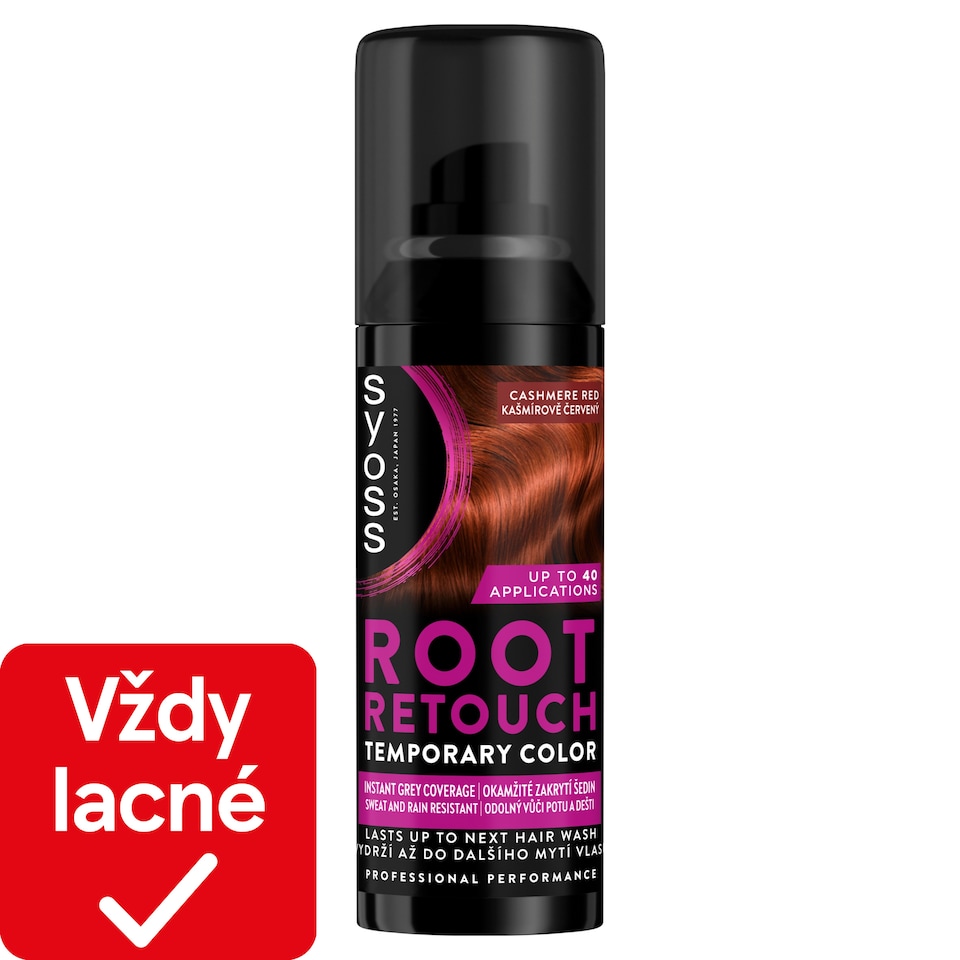 image 1 of Syoss Root Retouch Temporary Color Spray for Ingrown Hair Cashmere Red 120 ml