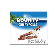 Bounty Milk Chocolate Crispy Rolls 5 pack 117g