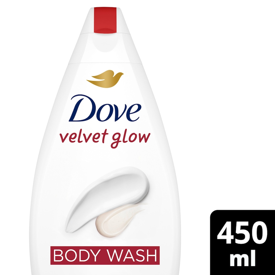 image 1 of Dove Silky Velvet Body Wash Shower Gel 450 ml