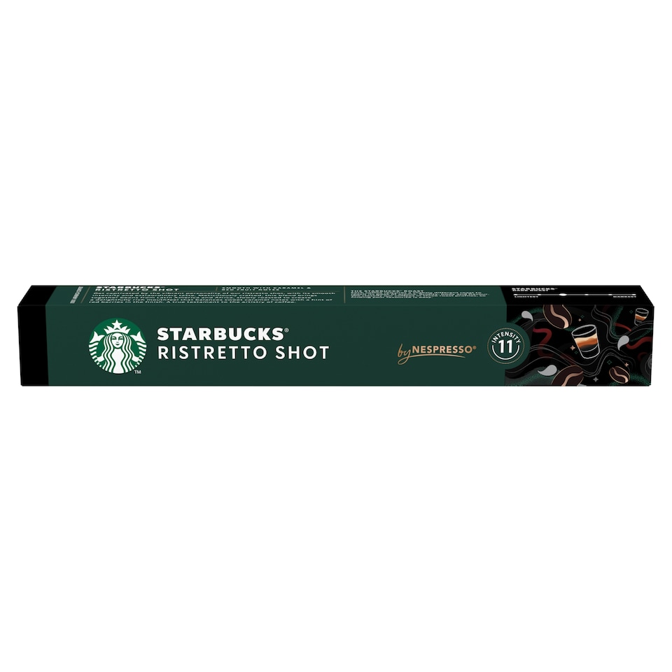 Starbucks by Nespresso Ristretto Shot őrölt pörkölt kávé 10 kapszula 57 g