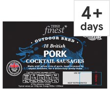 Tesco Finest British Pork Cocktail Sausages 292G