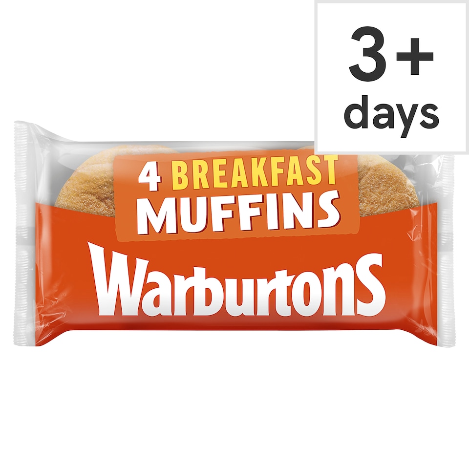 image 1 of Warburtons Toasting Breakfast Muffins 4 Pack
