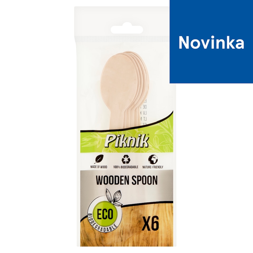 Piknik Drevená lyžica 6 ks