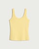 image 4 of F&F Cotton Rich Ribbed Scoop Neck Vest in Yellow
