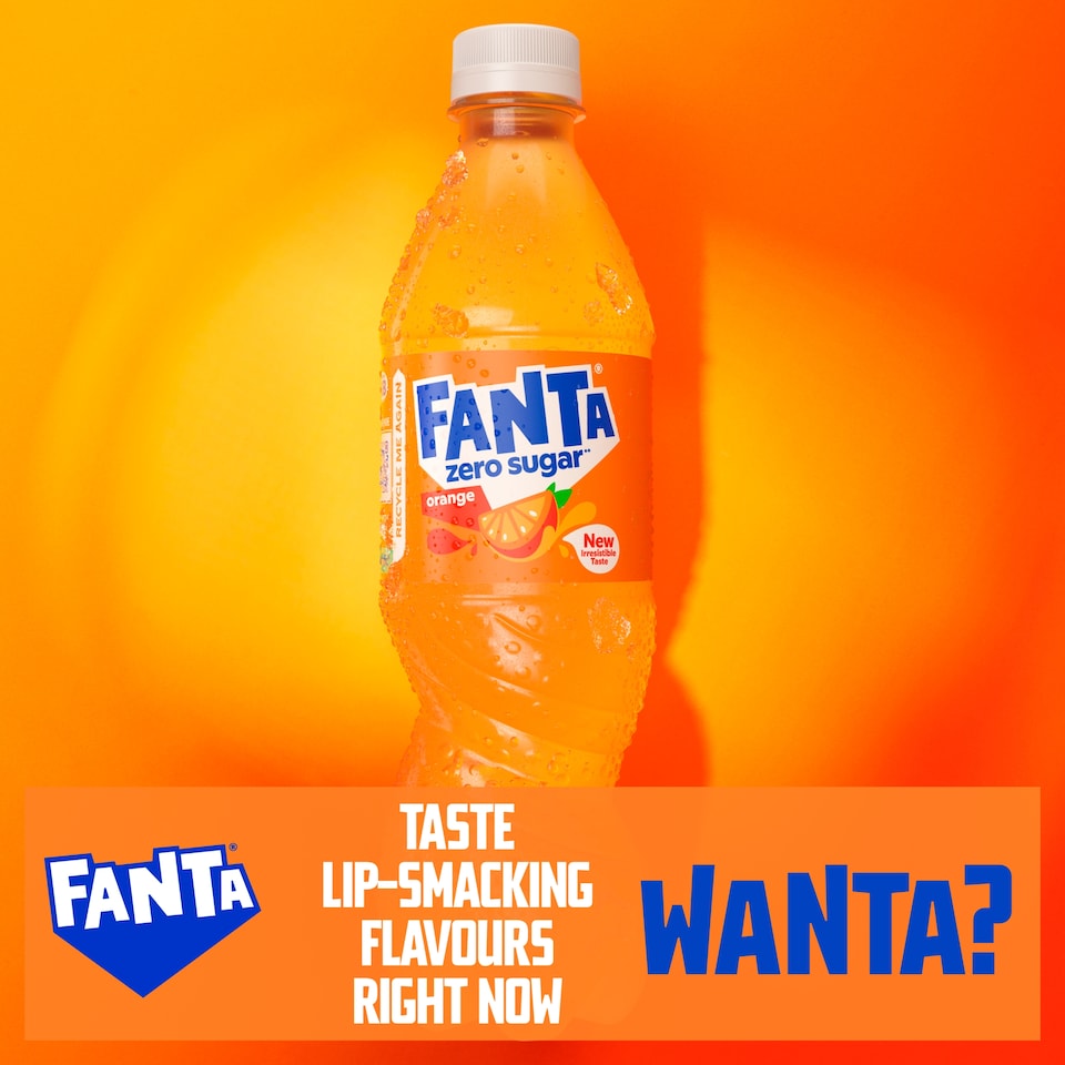 image 1 of Fanta Zero Sugar Orange 500ml