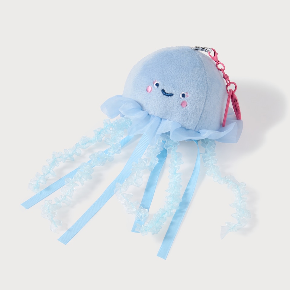 image 1 of Paperchase Happy As a Fish Jellyfish keyring