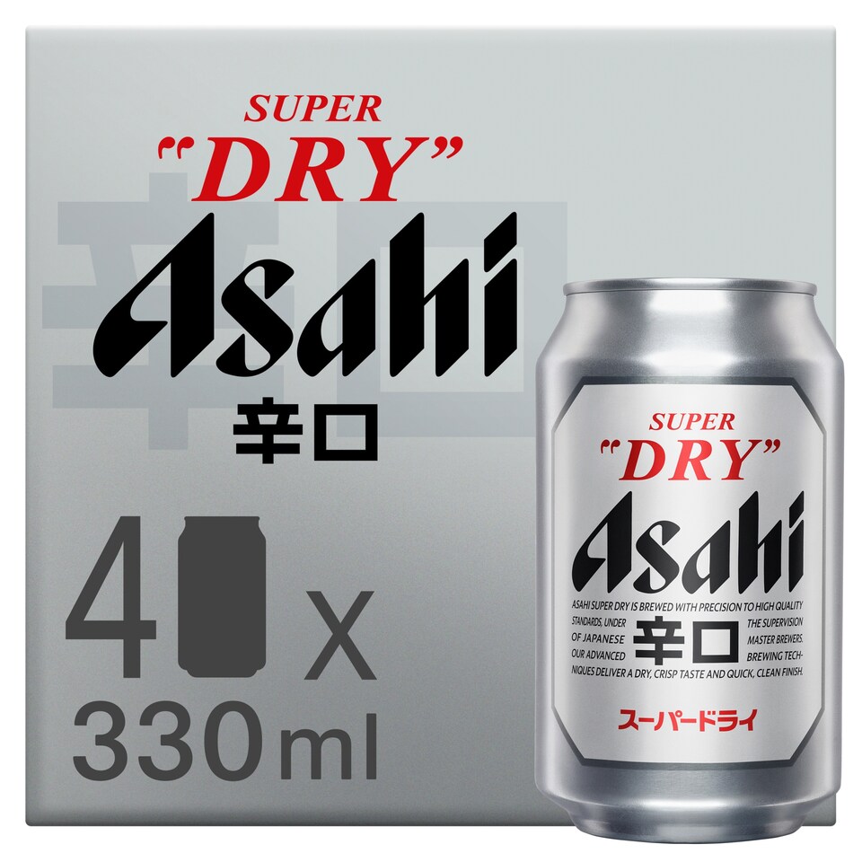 Asahi Super Dry Beer 4 X 330Ml Can Fridge Pack