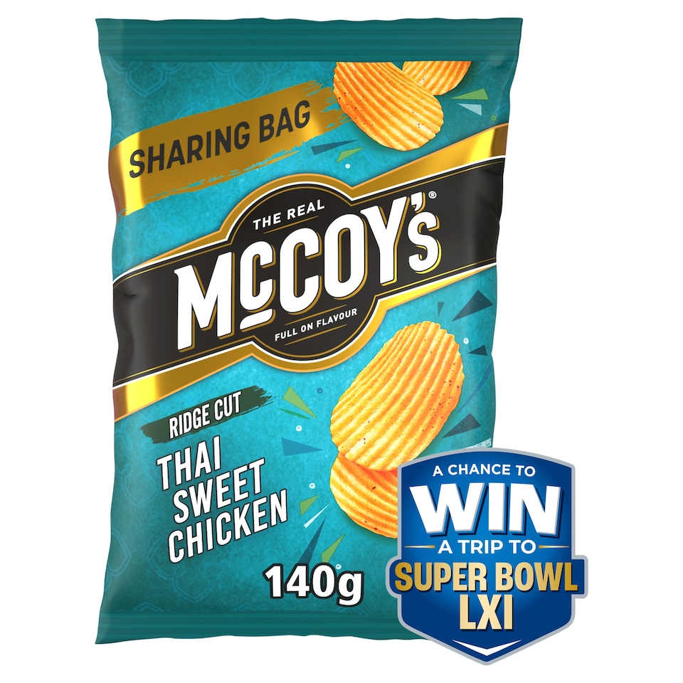 image 1 of McCoy's Thai Sweet Chicken Sharing Crisps 140g