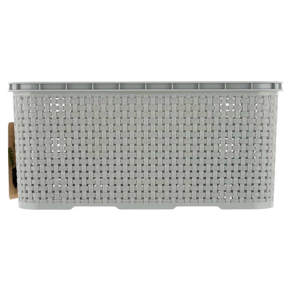 BranQ szürke rattanhatású kosár 7 l