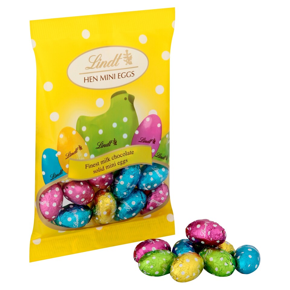 image 1 of Lindt Hen Mini Chocolate Eggs 90g 