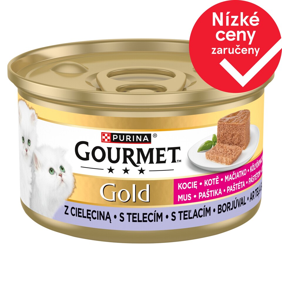 GOURMET Gold Kitten paštika s telecím 85g