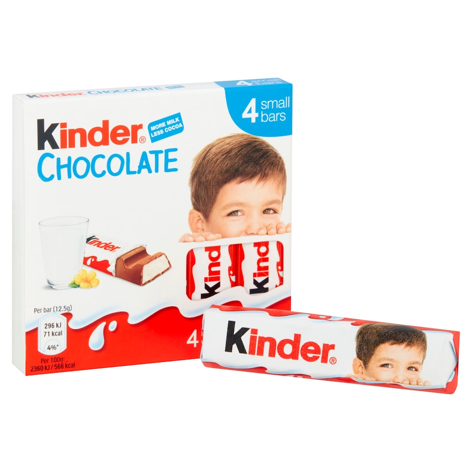 image 1 of Kinder Chocolate 4 Pack 50G