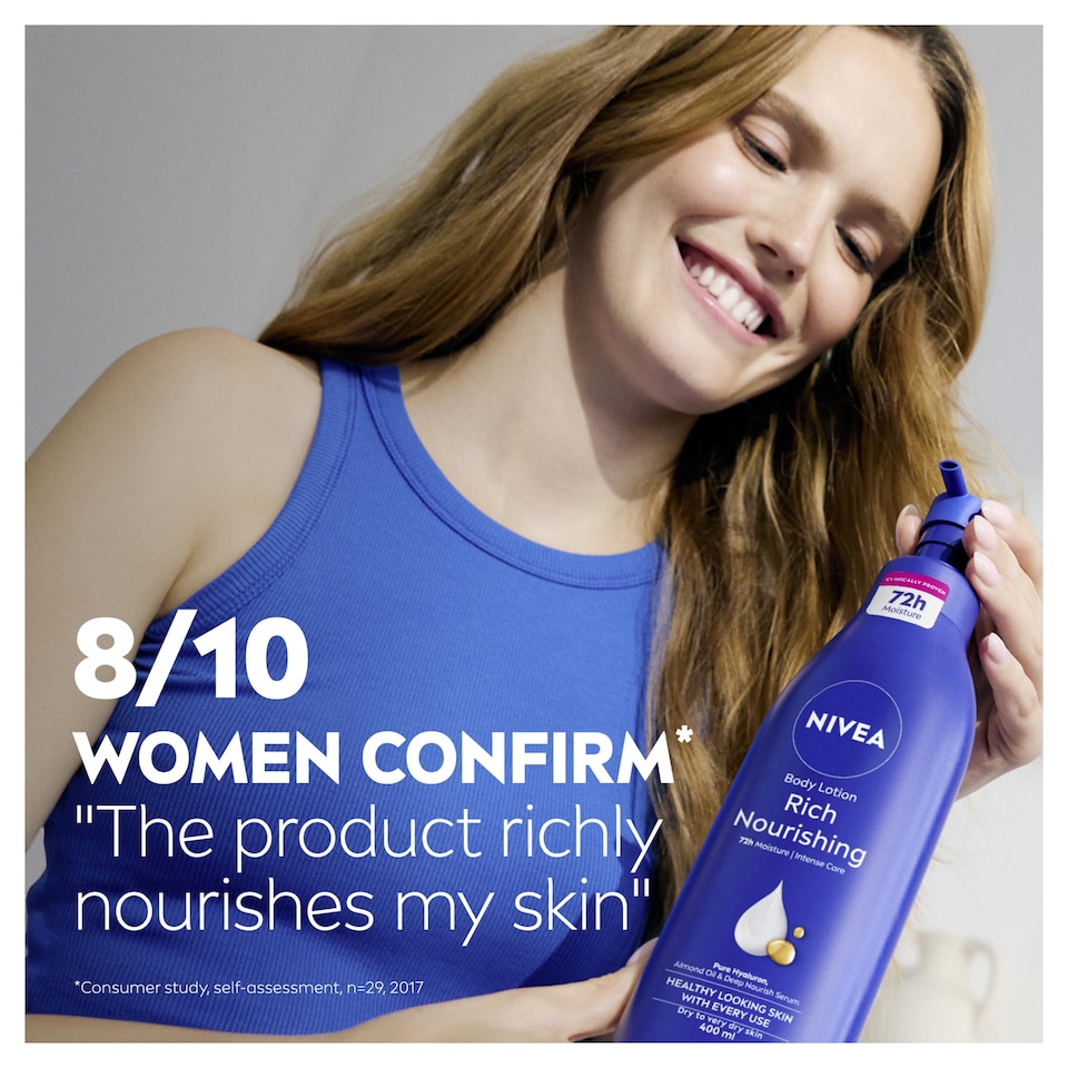 image 1 of NIVEA Rich Nourishing Body Lotion Dry Skin 400ml